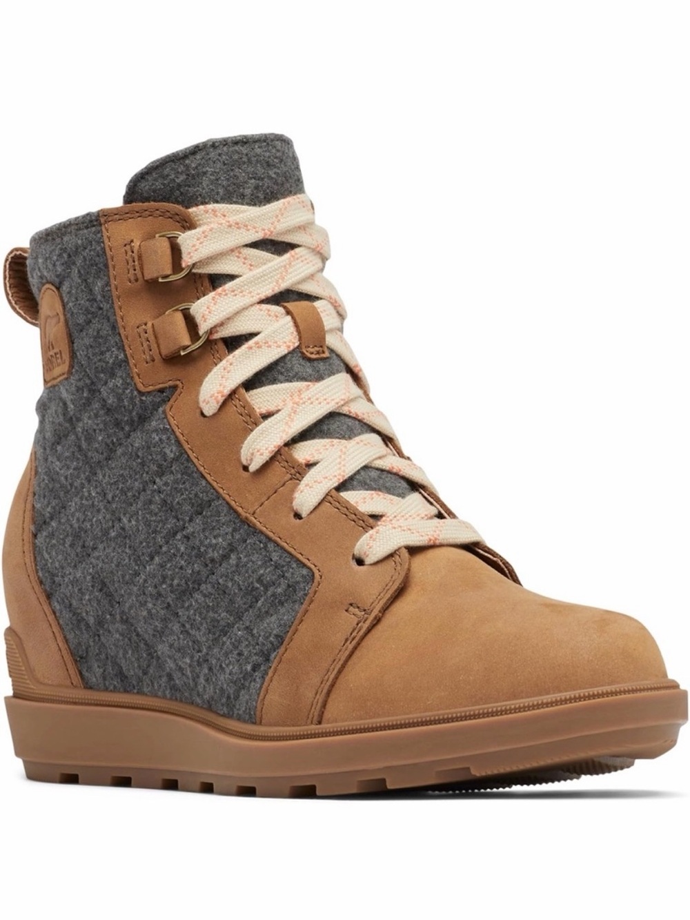 Sorel Women's Evie II NW Lace Boots Velvet Tan Gum 10 - Size 9